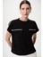 Şerit Detaylı Cepli Örme Tişört 1