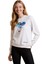 Kadın Beyaz Baskılı Sweatshirt 4