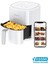 Y22 Beyaz Airfryer 1500W 5lt Akıllı Fritöz Türkiye Garantili 2