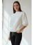 Bisiklet Yaka Düz Yarım Kollu Örme Tişört 6