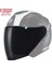 OF-669 Yarım Kask Siyah Vizör 1