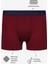 Erkek 3'lü Pamuklu Boxer Bordo Gri Lacivert 4