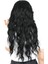 Perçemli Uzun Su Dalgası Fiber Sentetik Peruk/ Siyah 4