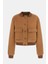 Lorenza Kadın Kahverengi Yün Karışımlı Bomber Ceket W5BL20WGVR2-F1AX 1