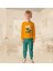 Mevsimlik Erkek Çocuk Dinozor Baskılı Pijama Takımı 1