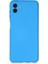 Samsung Galaxy A04 Kılıf Nano Içi Kadife Silikon - MAVI-(5796) - TGR4088-2810 1