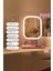 Şarjlı LED Işıklı Makyaj Aynası, Dokunmatik, Oynar Başlıklı, 3 Modlu, USB 1