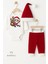 Bebek Yılbaşı Noel Kıyafeti 3’lü Set ,santa Baskılı Uzun Kollu Body, Kırmızı Fitilli Pantolon,şapka 5