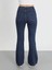 Lacivert Ispanyol Paça Pantolon 5