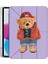 iPad 10.2 (8.nesil) Kılıf Desenli Uyku Modlu Kalem Bölmeli Standlı Teddy Bear 1