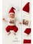 Bebek Yılbaşı Noel Kıyafeti 3’lü Takım,noel Baskılı Uzun Kollu Body,fitilli Pantolon,ponponlu Şapka 5
