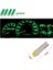 (4xadet) 1 Set 12V LED Mını Dipsiz T5 Green (Mini Dipsiz Ampul Yeşil) 1