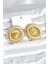 Pirinç Gold Renk Kehribar Boncuklu Vintage Kadın Küpe - TJ-BKP11387 1