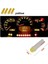 (4xadet) 1 Set 12V LED Mını Dipsiz T5 Yellow (Mini Dipsiz Ampul Sarı) 1