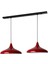 Ikili Kırmızı Sarkıt Lamba, Modern ve Şık Aydınlatma Seti 2