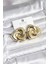 Pirinç Gold Renk Geometrik Vintage Kadın Küpe - TJ-BKP11437 1