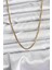 316L Çelik Zincir Gold Renk 60 cm Yılan Zincir Kadın Kolye - TJ-BKO10682 1