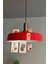 Kırmızı Eskitme Fener Başlık Avize, Retro Sarkıt, Ofis, Showroom, Salon, Mutfak Için 1