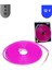 12 Volt 6X12 mm Esnek Neon LED Pembe 5 Metre 1