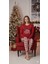 Kadın Yılbaşı Pijama Takımı Kırmızı Süprem 5