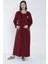 104018 Bayan Havlu Elbise - Bordo - 2XL 1