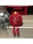 Hareketli Bacaklı Kırmızı Örgü Desenli Yılbaşı Süsü (4 Adet) - 3D Baskı Dekor 4