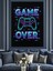 Game Over Neon Afiş Dekoratif Kanvas - Mdf Ahşap Tablo 2
