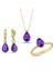 Ametist Taşlı Gümüş Takım TKM05 1