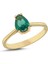 Peridot Damla Taşlı Gümüş Yüzük YZ08 1