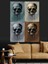 Kafatası Detayları Gotik Sanat Dekoratif Kanvas - Mdf Ahşap Tablo 4