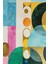 Renkli Geometrik Daireler Modern Soyut 3’lü Kanvas Tablo 4