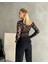 Kadın Uzun Kollu Transparan Çıtçıtlı Bodysuit Bluz 5