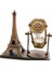 Retro Eyfel Kulesi ve Kum Saati Dekoratif Ahşap Görünümlü Masa Biblosu - EC001Z-568843 5