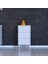 Seçer 3 Çekmeceli 40 cm Banyo ve Mutfak Dolabı Beyaz 40X75X32,5 cm Çok Amaçlı Organizer Dolap 4