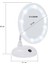 Wenko Masa Üstü LED Makyaj Aynası Beyaz | 3x Büyütmeli Pilli Işıklı Kozmetik Ayna (Ø 17 Cm) 2
