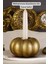 Şamdan Mumluk, Dekoratif Tealight Altın Eskitme Renk Model 34 2