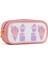 01112 Pembe Renk Ayıcık Desenli Şeffaf Su Geçirmez Tek Bölmeli Kalem Kutusu 1