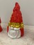 Dekoratif 18X10 cm 3'lü Cüce Noel Baba Biblo Set Kırmızı İnci Gold Renkli Ev Dekorasyon Yılbaşı Christmas Yeni Yıl Heykel 3