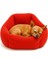 Yıkanabilir, Peluş, 45 Cm, Kedi ve Köpek Yatağı Yumuşak Dokulu (Yılbaşı Kırmızısı) 2