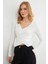 Toka Detaylı Kruvaze Yaka Bluz 1
