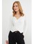 Toka Detaylı Kruvaze Yaka Bluz 3