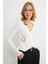 Toka Detaylı Kruvaze Yaka Bluz 5