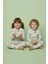 Kar Tanesi ve Geyik Desenli Unisex Çocuk Pijama Takımı 2