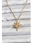 316L Çelik Zincir Gold Renk Kutup Yıldızı Model 60 cm Zincir Kadın Kolye - TJ-BKO10759 1