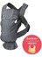Kanguru Mini 3D Mesh / Anthracite Yenidoğanlar İçin Ayarlanabilir Baş Desteği ile Rahat Taşıma 5