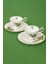 Yeşil Çiçek Bone 2 Kişilik Kahve Fincan Takımı 2
