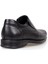 Erkek Siyah Hakiki Deri Ortopedik Günlük Ayakkabı – Kauçuk Kaymaz Taban, Bağcıkcız Rahat Model 5