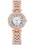 Moda Roma Desen Elmas Kadın Saati Kuvars Saat Bilezik (Yurt Dışından) 1