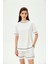 Şerit Detaylı Regular Örme Tişört 1