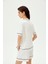 Şerit Detaylı Regular Örme Tişört 3